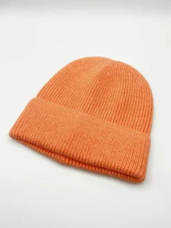 Hats & Gloves|Hats & Gloves*SVNX Ribbed Beanie Hat In Coral