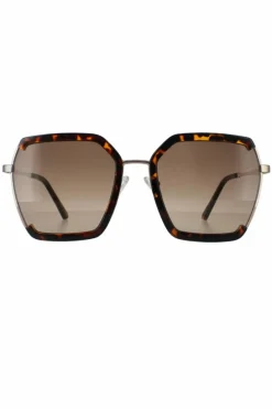 Sunglasses*Guess Rimless Dark Havana Gradient GF0418 Brown