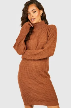 Jumper Dresses|Jumper Dresses*boohoo Roll Neck Fisherman Jumper Dress