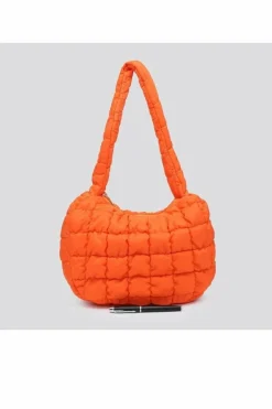 Shoulder Bags*Kitise Roomy Soft Puffer Shoulder Bag Pink