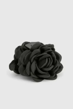 Hair Accessories*boohoo Rose Oversized Hair Clip black