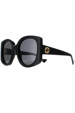 Sunglasses*Gucci Round Grey GG1257S Black