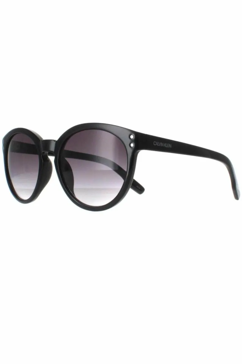 Sunglasses*CALVIN KLEIN Round Grey Gradient CK19537S Black