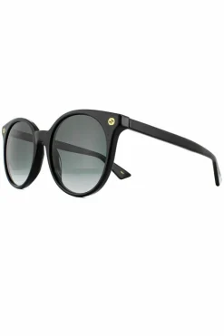Sunglasses*Gucci Round Grey Gradient Sunglasses Black