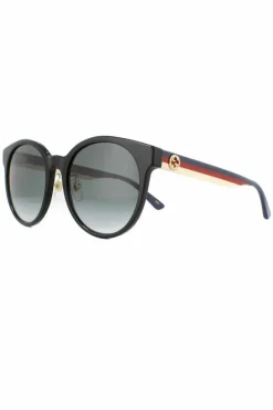 Sunglasses*Gucci Round Grey Gradient Sunglasses Black