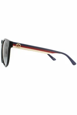 Sunglasses*Gucci Round Grey Gradient Sunglasses Black