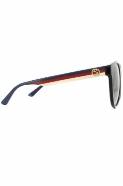 Sunglasses*Gucci Round Grey Gradient Sunglasses Black
