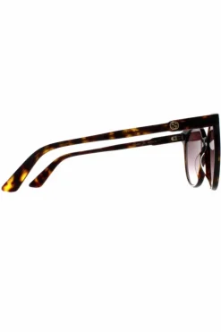 Sunglasses*Gucci Round Dark Havana Gradient GG0488S Brown