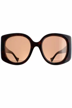 Sunglasses*Gucci Round Dark Havana GG1257S Brown