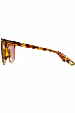 Sunglasses*Tom Ford Round Havana Blonde Maxim FT0787 Brown