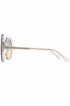 Sunglasses*Chloe Round Crystal Blue to Peach Gradient CH0008S Esther Pink