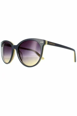 Sunglasses*CALVIN KLEIN Round Slate Yellow Purple Gradient CK18509S Sunglasses Grey