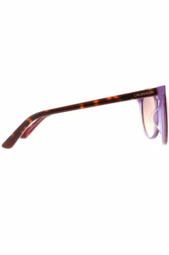 Sunglasses*CALVIN KLEIN Round Tortoise Milky Purple CK18509S Brown