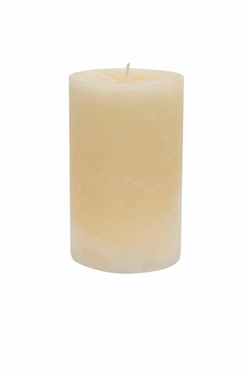 Candles & Diffusers|Candles*Nicola Spring Round Vanilla Pillar Candle - 110 Hours - Cream