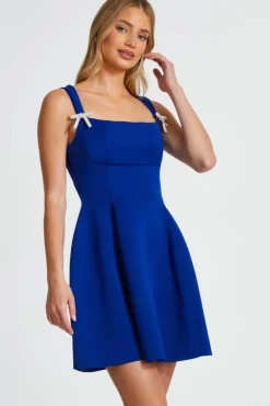 A Line Dresses|Skater Dresses*Quiz A-Line Mini Dress Royal