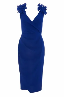 Wrap Dresses|Midi Dresses*Quiz Ruffle Wrap Midi Dress Royal