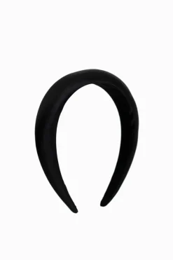 Hair Accessories*My Accessories London Satin Padded Headband Black