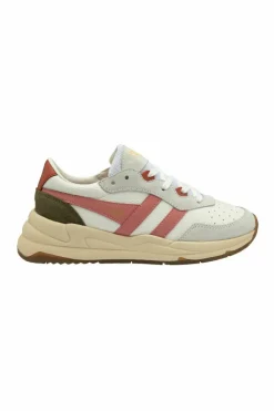 Trainers*Gola Saturn' Recycled PU Lace-Up Trainers White