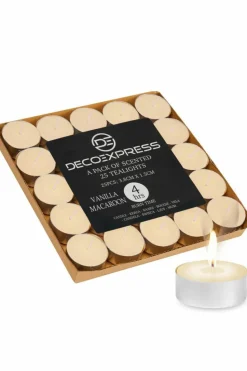 Candles & Diffusers|Candles*Deco Express Scented 25 Packs Tealights - Vanilla Macaroon Beige