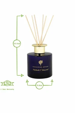 Candles & Diffusers|Candles*Nicola Spring Scented Candle & Reed Diffuser Set - 130g - Patchouli & Rosewood Blue