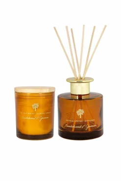 Candles & Diffusers|Candles*Nicola Spring Scented Candle & Reed Diffuser Set 130g Sandalwood & Jasmine Orange