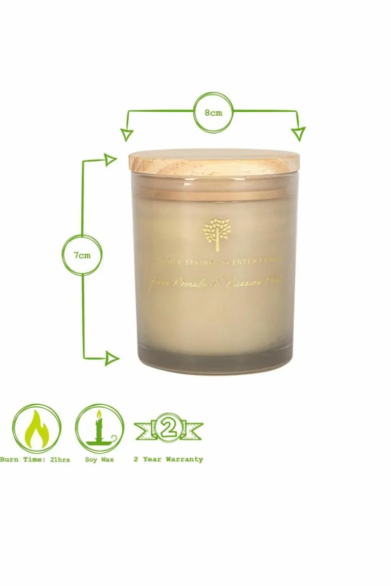 Candles & Diffusers|Candles*Nicola Spring Scented Candle & Reed Diffuser Set 130g Green Pomelo & Passion Fruit Grey