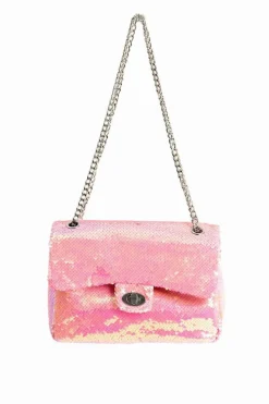 Shoulder Bags*My Accessories London Sequin Crossbody Bag Pink