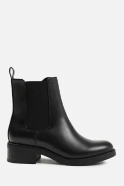 Ankle Boots*Where's That From Serna' Wide Fit Ankle Boot With Elastic Panel And Side Zip Black
