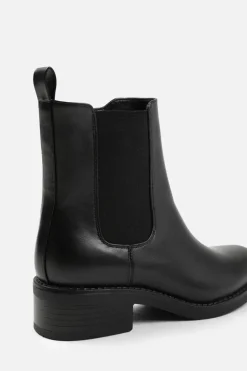 Ankle Boots*Where's That From Serna' Wide Fit Ankle Boot With Elastic Panel And Side Zip Black