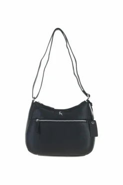 Shoulder Bags|Handbags*Ashwood Leather Shannon' Real Leather Shoulder Bag Black