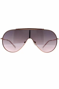 Sunglasses*Guess Shield Rose Silver Mirrored GF0370 Gold
