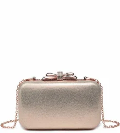 Clutch Bags*Kitise Shiny Diamanti Clasp Evening Clutch Hardcase Bag Silver