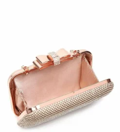 Clutch Bags*Kitise Shiny Diamanti Clasp Evening Clutch Hardcase Bag Silver