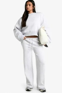 Sweatshirts|Hoodies & Sweatshirts*boohoo SHOULDER PAD WIDE SLEEVE SWEATSHIRT ash grey