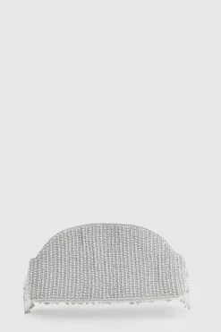 Handbags|Clutch Bags*boohoo Beaded Tassel Clutch Bag silver