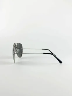 Sunglasses*SVNX Classic Pilot Aviator Sunglasses with Mirrored Lens Silver