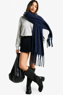 Oversized Jumpers*boohoo V Neck Oversized Jumper silver grey