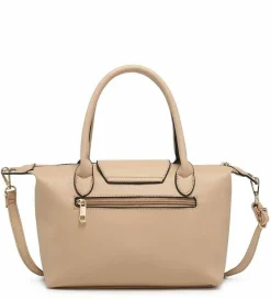 Shoulder Bags|Handbags*Kitise Simple Elegant Dog Charm Spacious Shoulder Bag Beige
