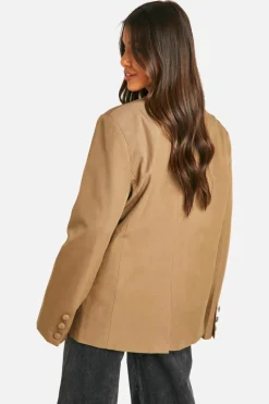Up To 80% Off Winter Warmers|Boohoo Basics*boohoo Single Breasted Relaxed Fit Tailored Blazer mocha