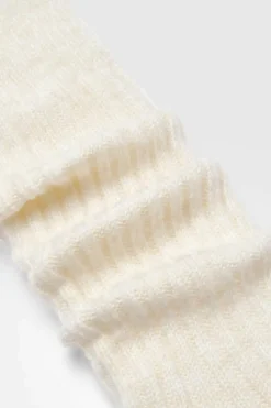 Tights & Socks|Tights & Socks*boohoo Single Knitted Thick Ribbed Sock cream