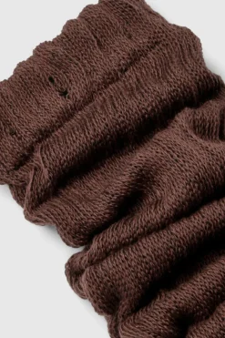 Tights & Socks|Tights & Socks*boohoo Single Knitted Slouchy Socks brown