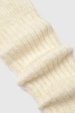 Tights & Socks|Tights & Socks*boohoo Single Soft Ribbed Slouchy Socks cream