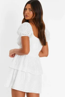Skater Dresses*Quiz Skater Mini Dress White