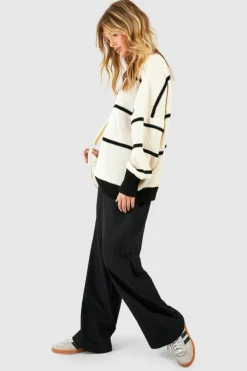 Oversized Jumpers|Jumpers*boohoo Skinny Stripe Jumper white