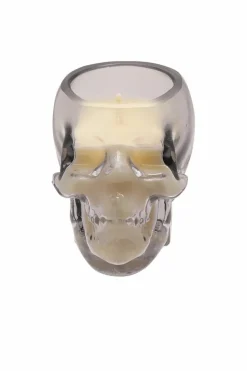 Candles & Diffusers|Candles*The Novelties Company Skull Votive Candle Smoked Glass - Small Mid Grey