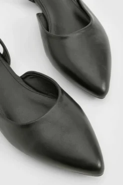Flats*boohoo Slingback Pointed Flats black