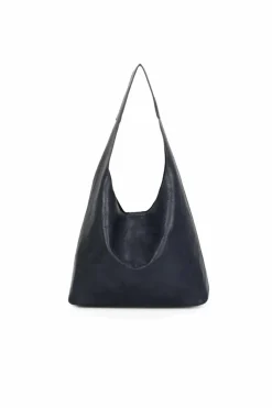 Tote Bags*Kitise Slouch Magnetic Closure Tote Bag with Detachable Crossbody Purse Handbag Navy