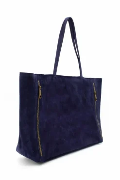 Handbags|Tote Bags*Kitise Slouch Roomy Italian Real Suede Leather Large Handle Tote Bag Black