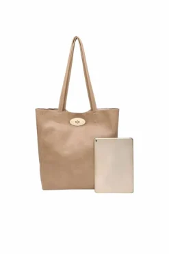Handbags|Tote Bags*Kitise Slouch Roomy PU Leather Tote Handbag Yellow