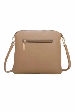 Cross-Body Bags|Handbags*Kitise Small Flat Tassel Accent Front Pocket Crossbody Handbag Black